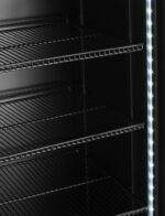 Backbar-Kühlschrank mit hinterleuchteter Blende, zweitürig, Arktic, 512L, Schwarz, 230V/510W, 585x1120x(H)1900mm – Bild 3