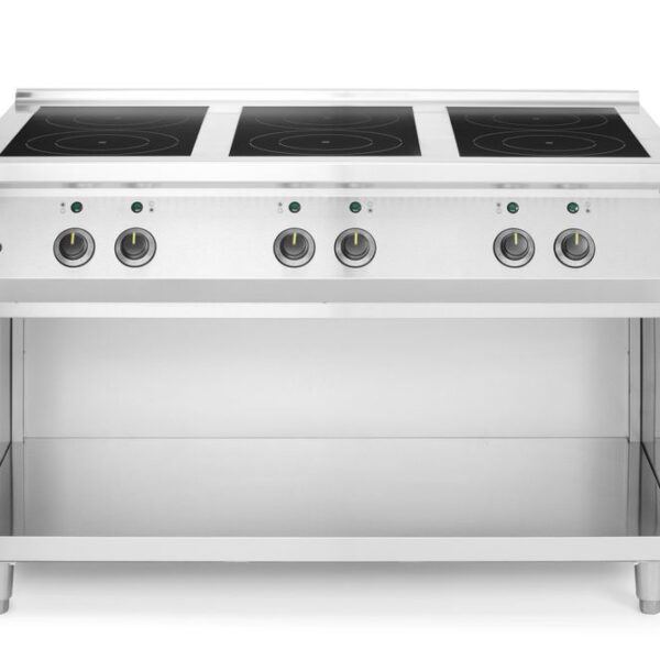 Induktionsherd, 6 Kochfelder, HENDI, 400V/25500W, 1200x700x(H)890mm