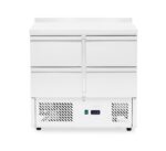 Kühltheke, 4 Schubladen, Arktic, 97L, Silber, 230V/220W, 900x700x(H)908mm
