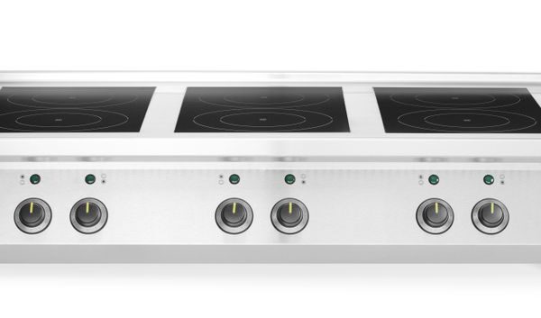 Induktionsherd, 6 Kochfelder, HENDI, 3x3.5 kW hobs & 3x5 kW hobs, 400V/25500W, 1200x700x(H)311mm