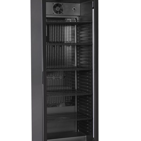Bar-Kühlschrank eintürig, Arktic, Baldachin mit LED-Beleuchtung und Schalter , 274L, Schwarz, 230V/250W, 600x577x(H)2029mm