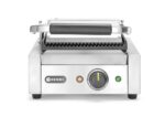 Kontaktgrill - Einzelversion, HENDI, oben und unten gerillt, 230V/1800W, 310x375x(H)216mm