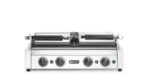 Kontaktgrill, Doppelgrill mit Timer, HENDI, Silber, 220-240V/3600W, 570x375x(H)216mm, Rechteckig