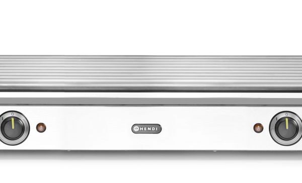 Rollengrill XL - 2 Zonen, HENDI, 14 Rollen, Silber, 230V/2000W, 732x590x(H)168mm, Rechteckig
