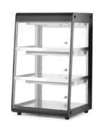 Beheiztes Thekendisplay, HENDI, Schwarz, 230V/500W, 472x447x(H)775mm