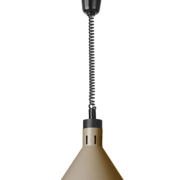 Höhenverstellbare Wärmelampe, konisch, HENDI, Beige, 230V/375W, ⌀275x(H)250mm