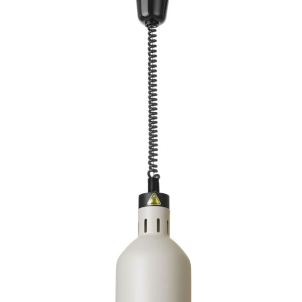 Höhenverstellbare Wärmelampe, zylinderförmig, HENDI, Weiß, 230V/375W, ⌀175x(H)250mm