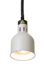 Höhenverstellbare Wärmelampe, zylinderförmig, HENDI, Weiß, 230V/375W, ⌀175x(H)250mm – Bild 3