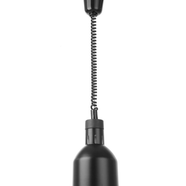 Höhenverstellbare Wärmelampe, zylinderförmig, HENDI, Schwarz, 230V/375W, ⌀175x(H)250mm