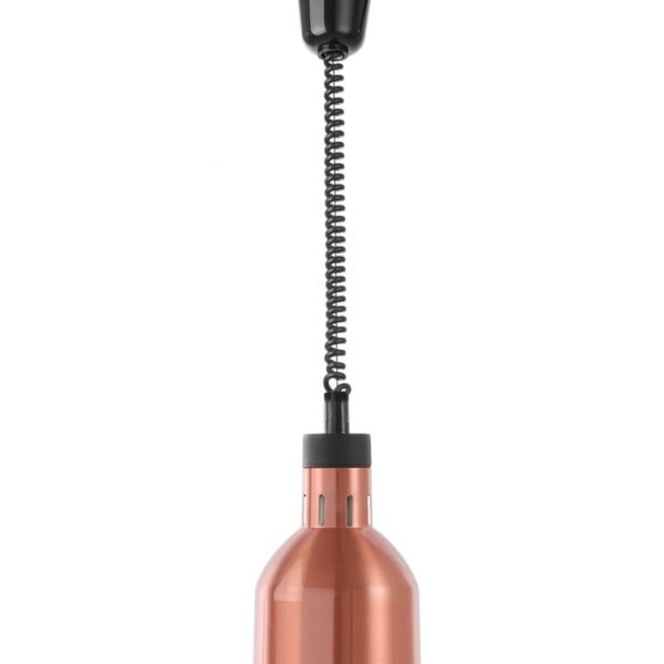 Höhenverstellbare Wärmelampe, zylinderförmig, HENDI, Kupfer, 230V/375W, ⌀175x(H)250mm