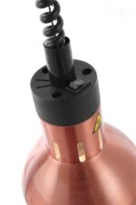 Höhenverstellbare Wärmelampe, zylinderförmig, HENDI, Kupfer, 230V/375W, ⌀175x(H)250mm – Bild 5
