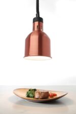 Höhenverstellbare Wärmelampe, zylinderförmig, HENDI, Kupfer, 230V/375W, ⌀175x(H)250mm – Bild 3