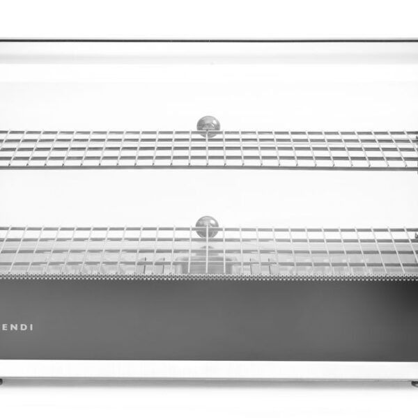Warmhaltevitrine doppelt, HENDI, doppelt, Schwarz, 230V/800W, 554x376x(H)376mm