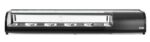 Sushi-Vitrine, Arktic, Fassungsvermögen: 5x GN 1/2 (H)40 mm (im Lieferumfang enthalten)., Schwarz, 230V/190W, 420x1800x(H)265mm