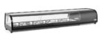 Sushi-Vitrine, Arktic, Fassungsvermögen: 5x GN 1/2 (H)40 mm (im Lieferumfang enthalten)., Schwarz, 230V/190W, 420x1800x(H)265mm – Bild 4