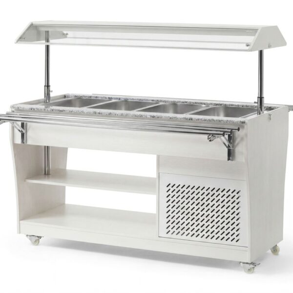 Salatbuffet, Arktic, GN 1/1, Weiß, 230V/170W, 1490x765x(H)1370mm