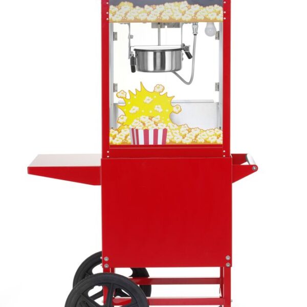 Popcorn-Maschine mit Fahrgestell, HENDI, Rot, 230V/1155W, 940x510x(H)1553mm