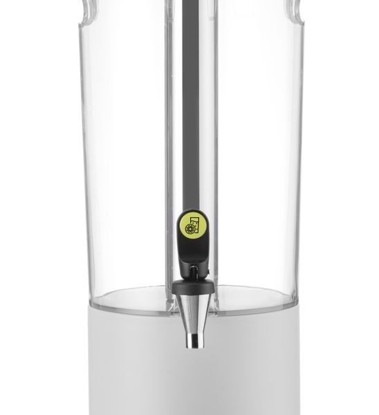 Saftspender UNIQ, HENDI, designed by Robert Bronwasser, 8L, Weiß, 318x216x(H)532mm