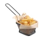 Miniatur-Frittierkörbe stapelbar, schwarz, HENDI, 105x90x(H)60mm – Bild 3