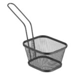 Miniatur-Frittierkörbe stapelbar, schwarz, HENDI, 130x115x(H)80mm – Bild 2