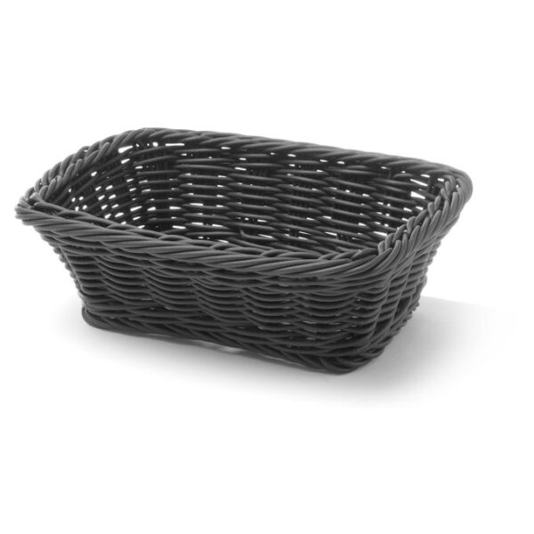 Brotkorb, rechteckig, HENDI, Schwarz, 190x130x(H)60mm