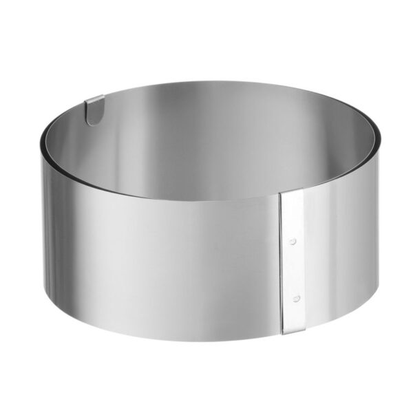 Kuchenring, verstellbar, HENDI, Silber, ⌀320x(H)70mm, Rund