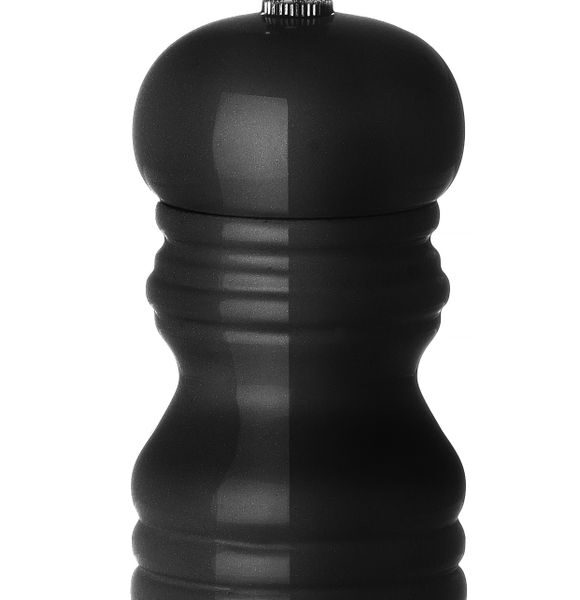 Pfeffermühle aus Holz, HENDI, Schwarz, ⌀50x(H)113mm