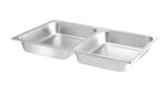 Lebensmittelpfanne GN 1/1 zweigeteilt, HENDI, 7,5L, 530x325x(H)65mm – Bild 2