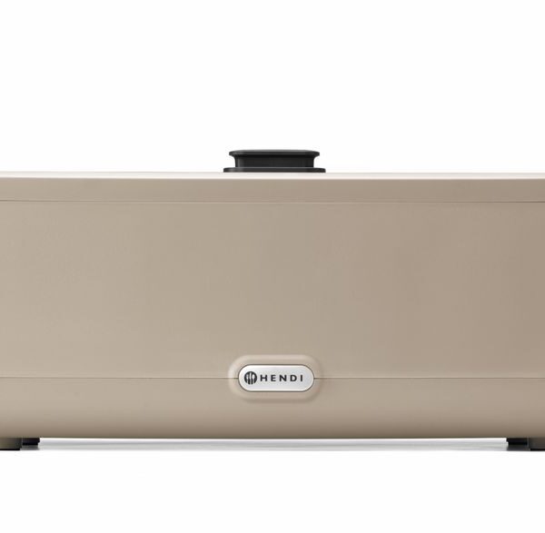 Chafing Dish UNIQ, HENDI, designed by Robert Bronwasser, GN 1/1, Beige, 230V/700W, 607x402x(H)245mm