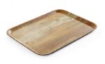 Serviertablett aus Melamin mit Holzoptik , AmerBox, Holz, 330x430mm – Bild 2