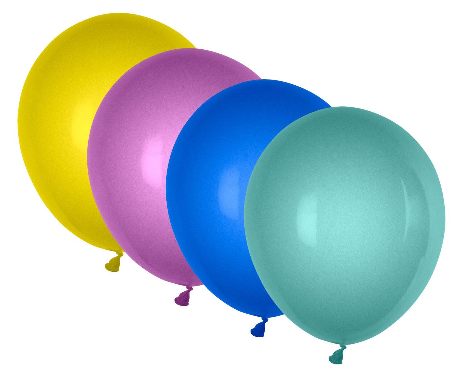 53599 Luftballons metallic bunt gemischt O 250 mm, Größe 'M', 10 Stk. – Bild 1