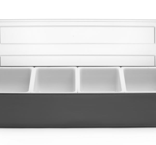 Zutatenbehälter – 4 Fächer, BarUp, 480x150x(H)100mm