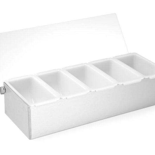 Zutatenbehälter, BarUp, 5 Fächer, 375x140x(H)90mm