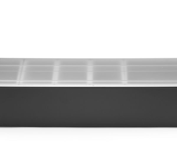 Zutatenbehälter – 5 Fächer, BarUp, Schwarz, 480x150x(H)100mm