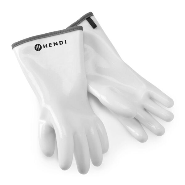 Handschuhe mit Silikonbeschichtung, HENDI, Weiß, 2 Stk., (L)330mm