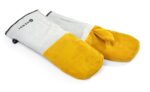 Leder-Grillhandschuhe hitzebeständig – 2 Stück, HENDI, 2 Stk., (L)460mm