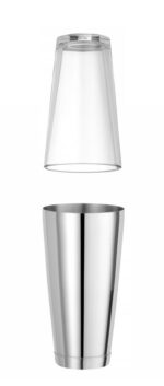 Boston Shaker, BarUp, 0,8L, Silber, ⌀90x(H)175mm – Bild 3