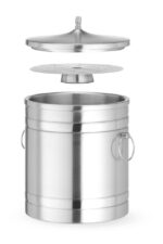 Eiskübel doppelwandig, BarUp, 5L, Silber, ⌀200x(H)230mm – Bild 2