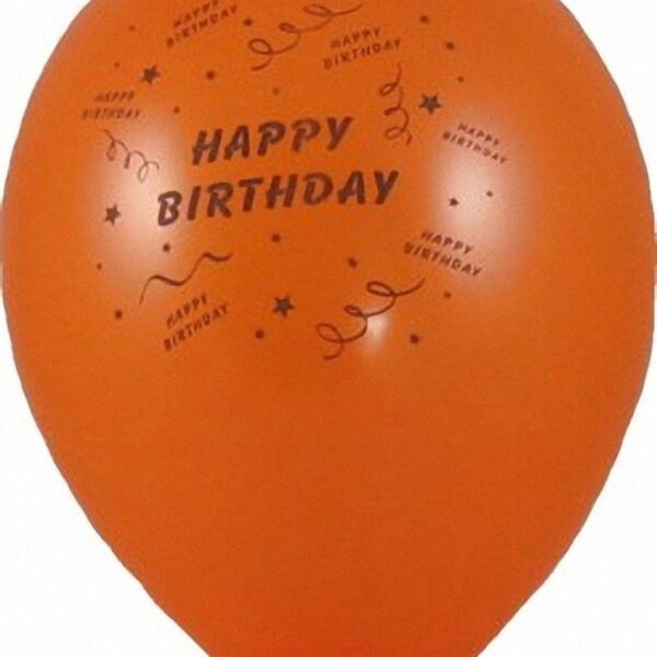 Luftballons 'Happy Birthday' O 250 mm, Größe 'M', 10 Stk.