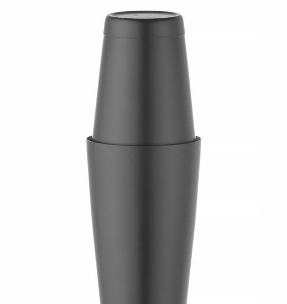 Tin-on-Tin Boston Shaker, BarUp, 0,8L, Schwarz, ⌀90mm