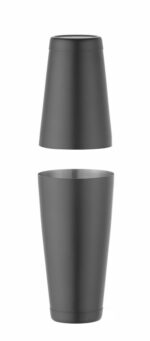 Tin-on-Tin Boston Shaker, BarUp, 0,8L, Schwarz, ⌀90mm – Bild 2