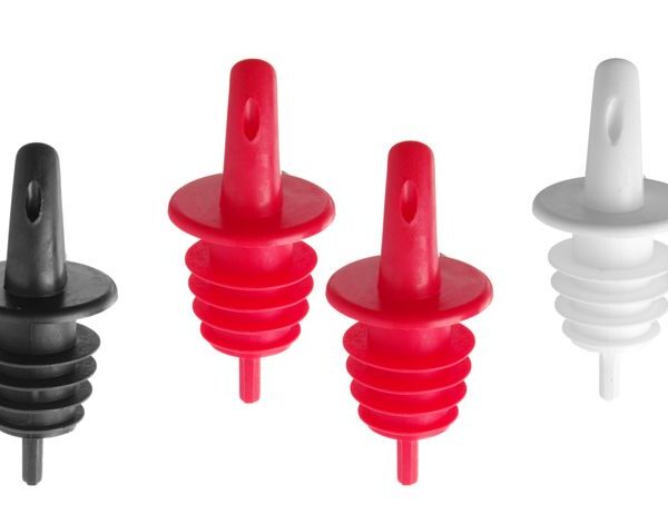 Freeflow-Ausgießer, BarUp, 2x schwarz, 2x weiß, 2x rot, Rot, 6 Stk