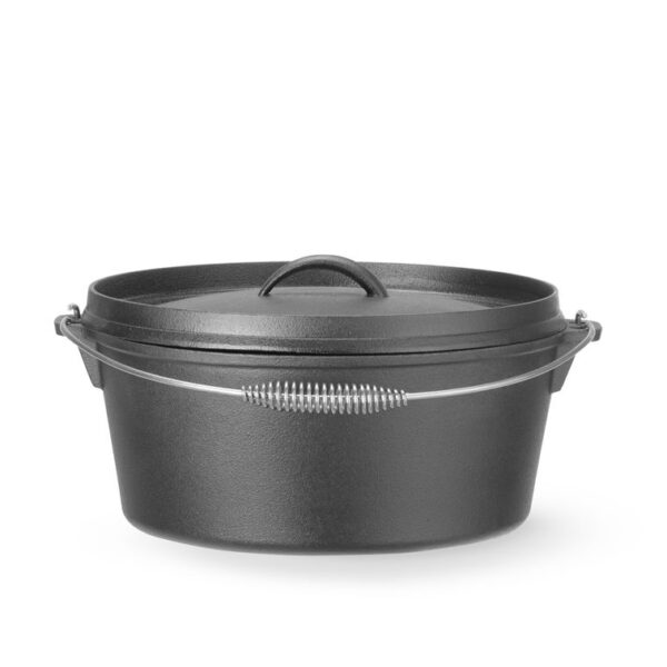 Gusseisentopf, HENDI, 7,2L, Schwarz, ⌀310x(H)130mm, Rund