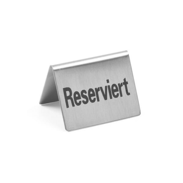 Tischschild Reserviert , HENDI, Reserviert, 4 Stk., 50x35x(H)40mm