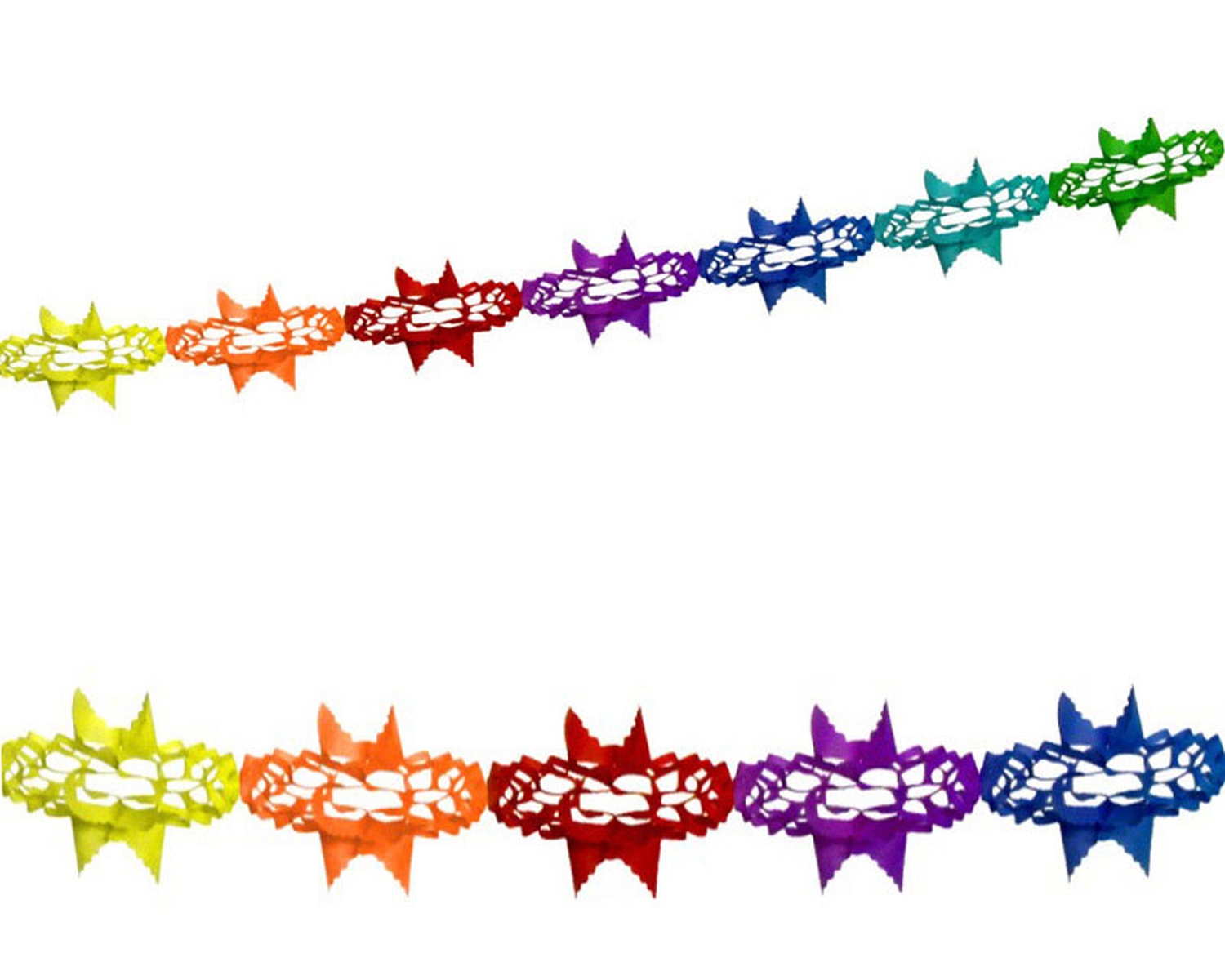 66803 Papier-Girlande bunt 4 m x 17 cm – Bild 1