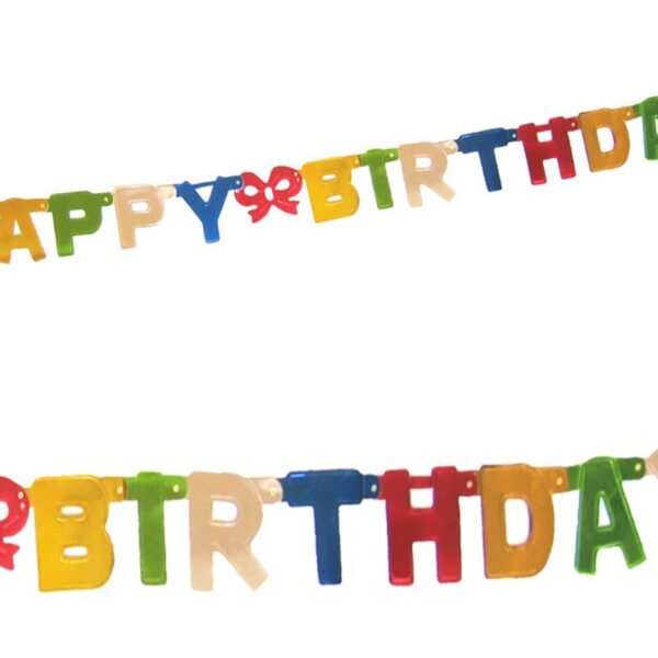 Girlande Geburtstag HAPPY BIRTHDAY bunt 1,5 m x 11 cm