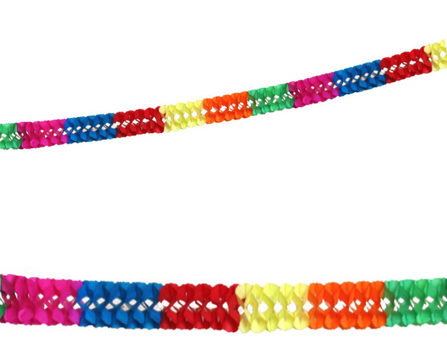66808 Papier-Girlande multicolor 6 m x 17 cm – Bild 1
