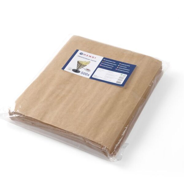 Pergamentpapier, HENDI, Beige, 500 Stk., 200x250mm