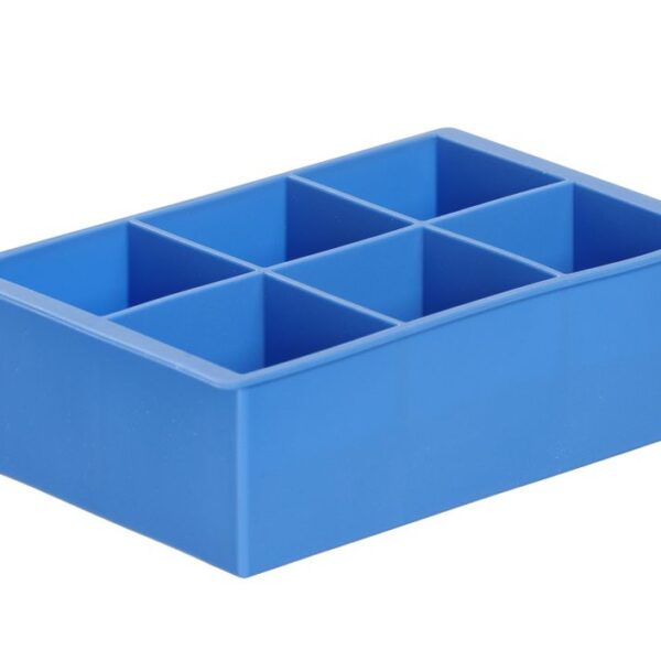 Eiswürfelform, XL-Würfel, BarUp, Blau, 170x110x(H)52mm