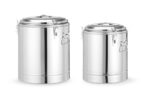Isolierter tragbarer Behälter, HENDI, Kitchen Line, 36L, Silber, ⌀400x(H)500mm – Bild 4